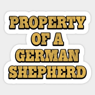 Property of a German Shepherd Gift Sticker